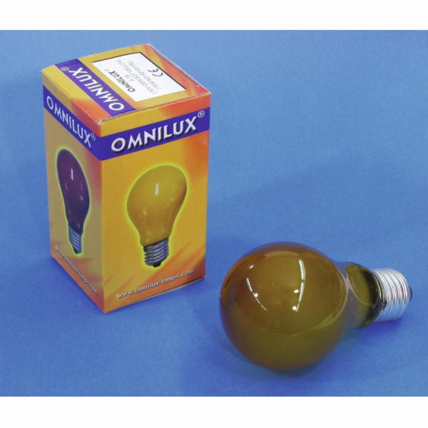 Omnilux A19 230V/25W E-27, žlutá