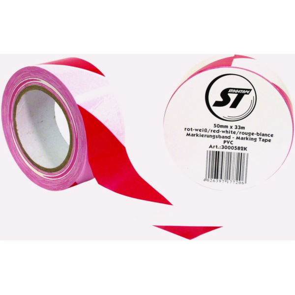 Gaffa standard červeno-bílá 50mmx33m