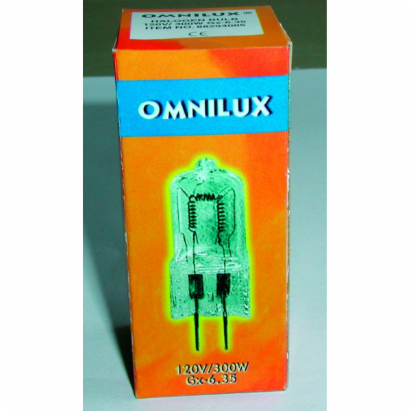 Omnilux 120V/300W GX-6.35 75h 3200K