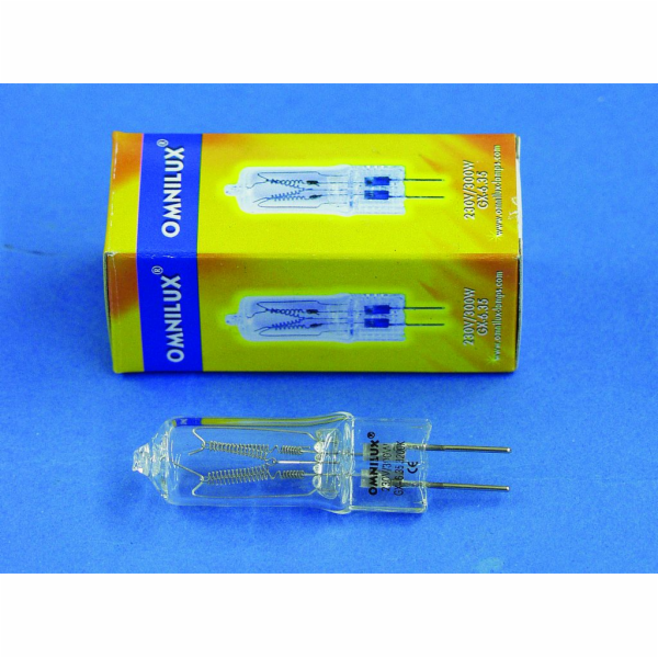 Omnilux 230V/300W GX-6.35 75h 3200K