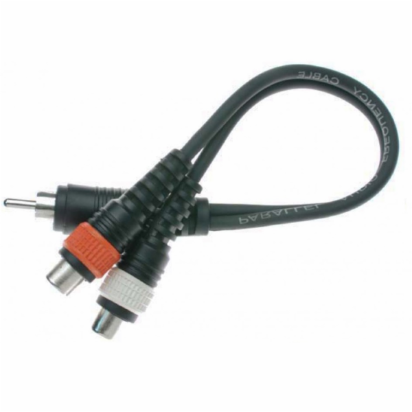 Stagg YC-0,1/1C2CFH, redukce 1x Cinch samec – 2x Cinch sa...
