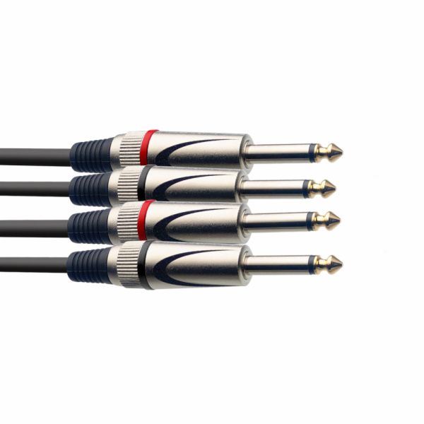 Stagg STC3P, kabel 2x JACK/2X JACK, 3m