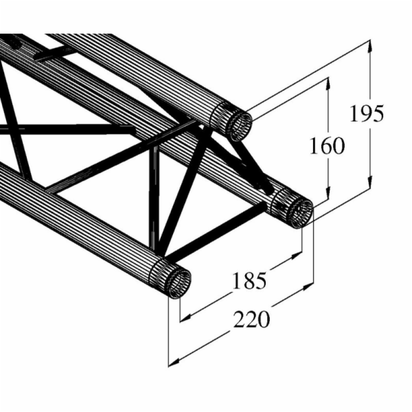 Deco lock DQ3-2500, rovný díl 2,5m