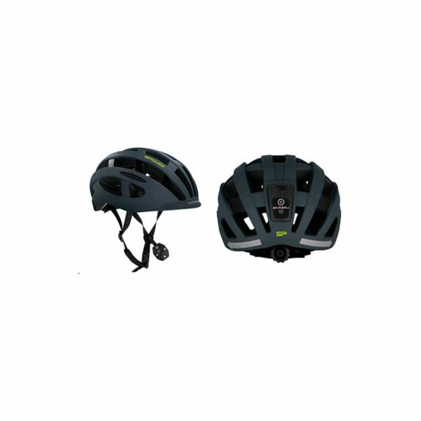 Spokey POINTER PRO Cyklistická přilba s LED blikačkou a b...