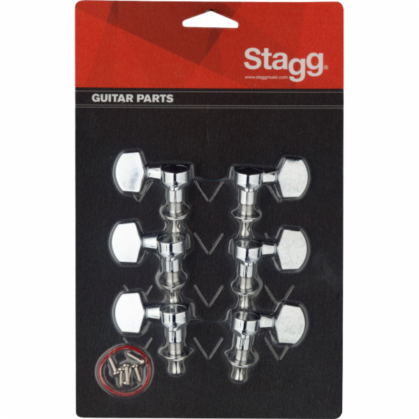 Stagg KG371CR,  ladící mechanika 3+3 pro elektrickou/akus...