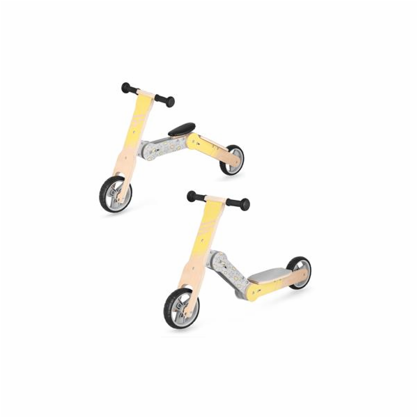 Spokey WOO-RIDE MULTI Dřevěné dětské odrážedlo a koloběžk...