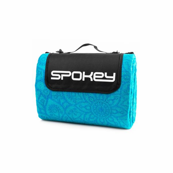 Spokey PICNIC MANDALA Pikniková deka s popruhem, tyrkysov...
