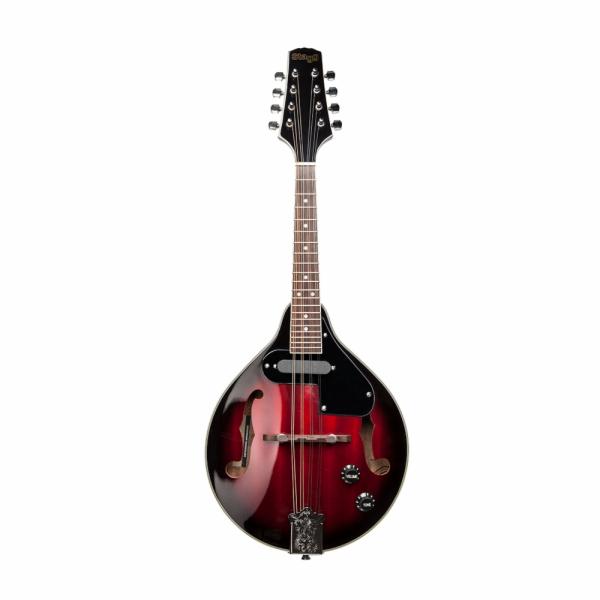 Stagg M50 E, elektroakustická bluegrassová mandolína, red...