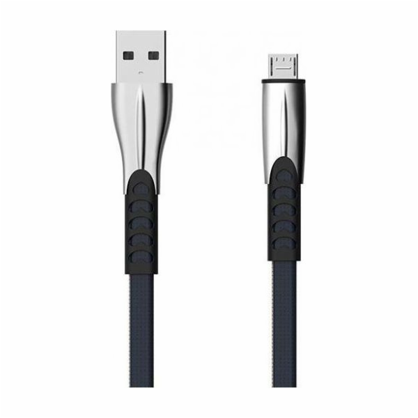 USB TYP-C CABLE 2.4A BLUE FLAT 2400mAh QUICK CHARGER QC 3...