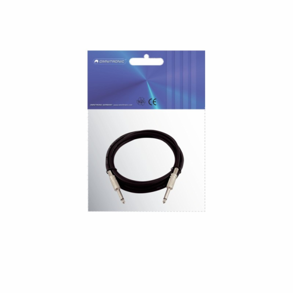 Kabel KC-30 2x Jack 6,3 mono 3 m, černý