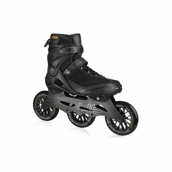 Spokey SHIFFTY PRO Kožené kolečkové brusle, černé, ABEC11...