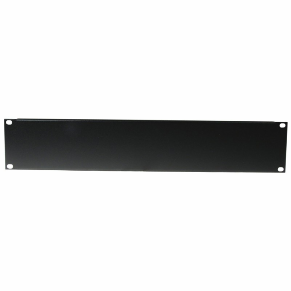 Přední panel zaslepovací 19 " 2HE U profil, černý
