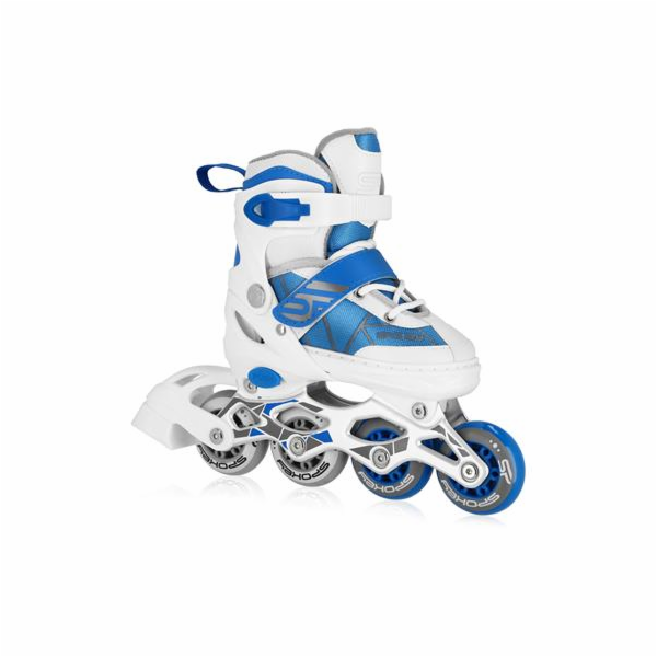 Spokey TONY Kolečkové brusle, bílo-modré, ABEC7 Carbon, v...