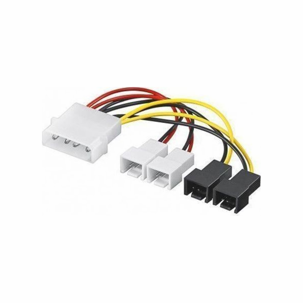 Adapter 4P-2x 3P 12Volt, 2x 3P 5Volt