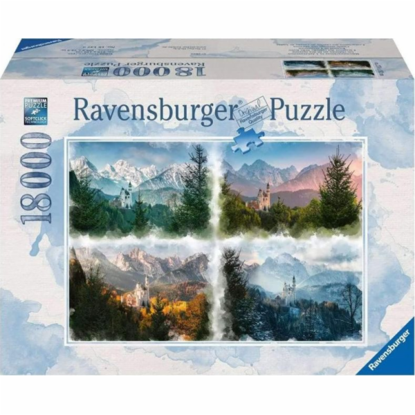 Ravensburger puzzle pohádkový zámek ve 4 ročních obdobích