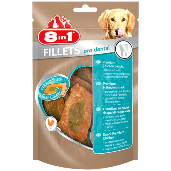 8v1 Filé Pro Dental S pochoutka 80g Pochoutka pro psy