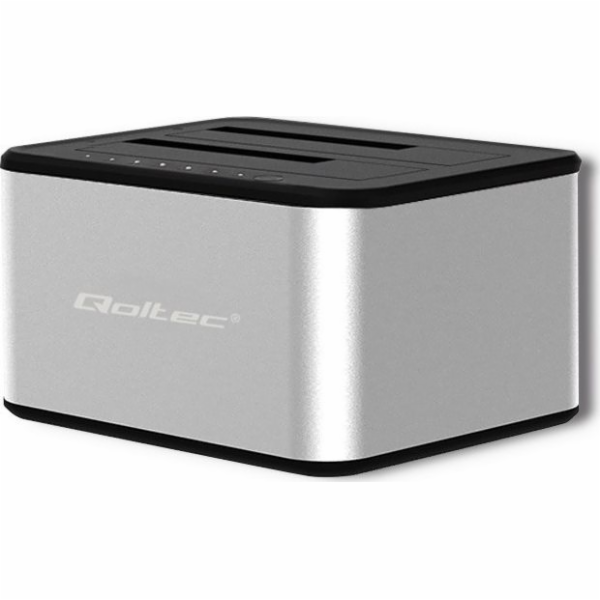 Qoltec 5316 2x HDD / SSD docking station | 2.5  /3.5  SAT...