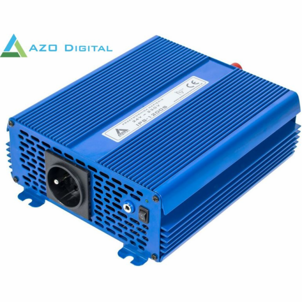 Azo SINUS měnič 24V/230V ECO MODE IPS-1200S 1200W