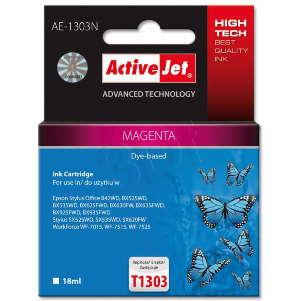 ActiveJet inkoust Epson T1303 Magenta  new, 18 ml     AE-...