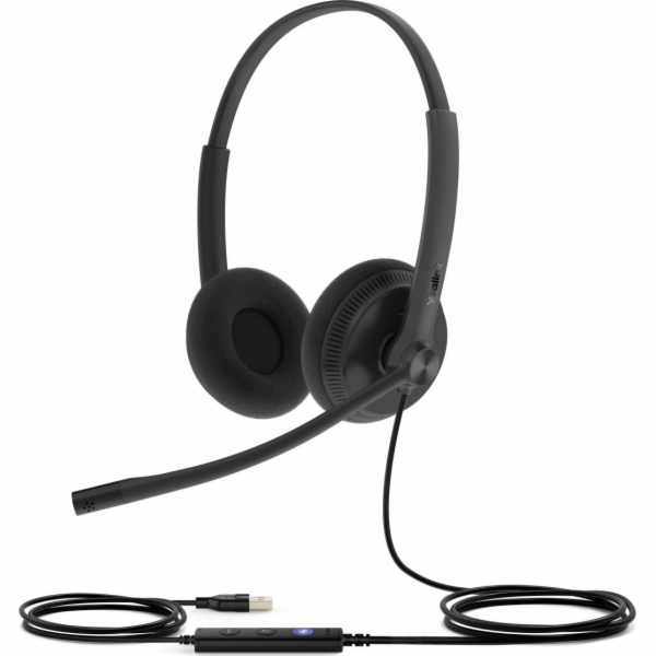 Yealink YHS34 Lite Headset Kabel Calls/Music Black 