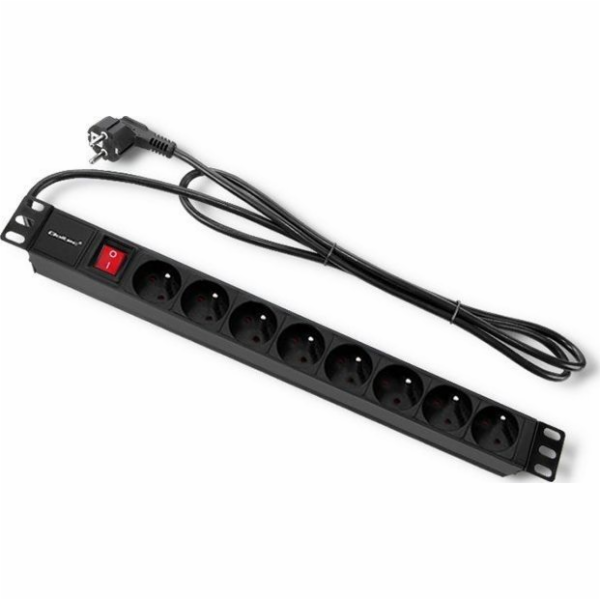 QOLTEC 54471 Power strip for RACK cabinets 1U 16A PDU 8xF...