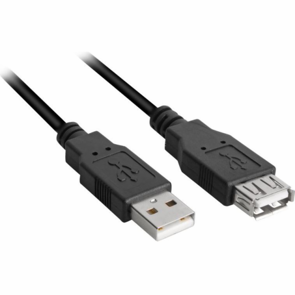 Sharkoon USB 2.0 prodlužovací kabel, USB-A samec > USB-A ...