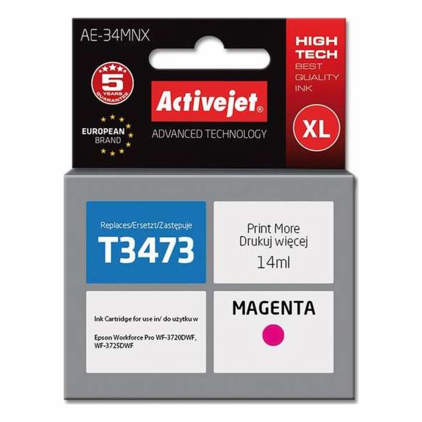 Activejet Inkoust AE-34MNX (náhradní inkoust Epson 34XL T...
