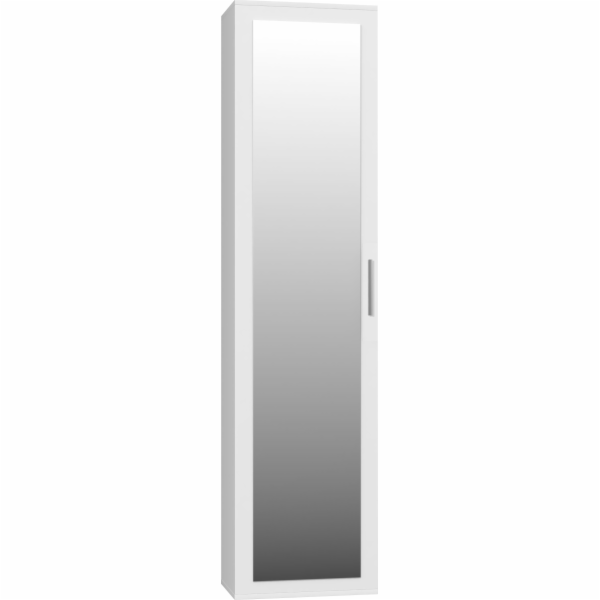 Topeshop ŠATNÍ SKŘÍŇ DUO ZRCADLA PŘESÍŇ BÍLÁ (DUO SKŘÍŇ B...