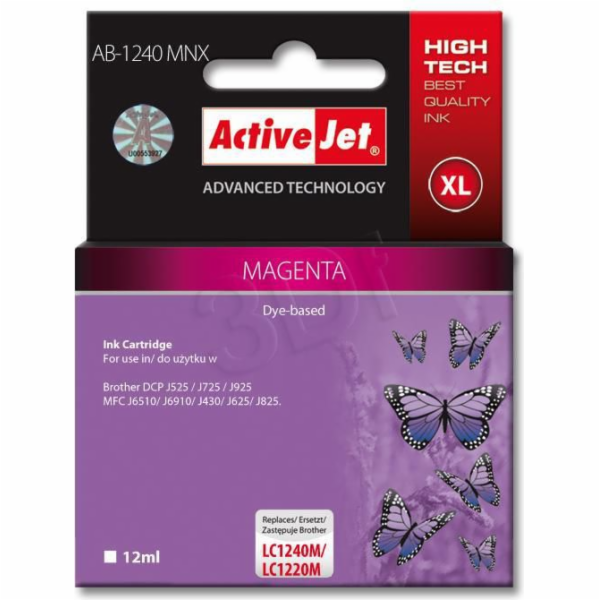 ActiveJet ink cartr. Brother LC-1240M - 12 ml - 100% NEW ...