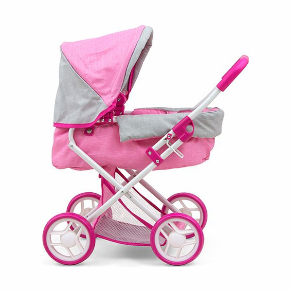 Dětský kočárek pro panenky Milly Mally Alice Prestige Pink