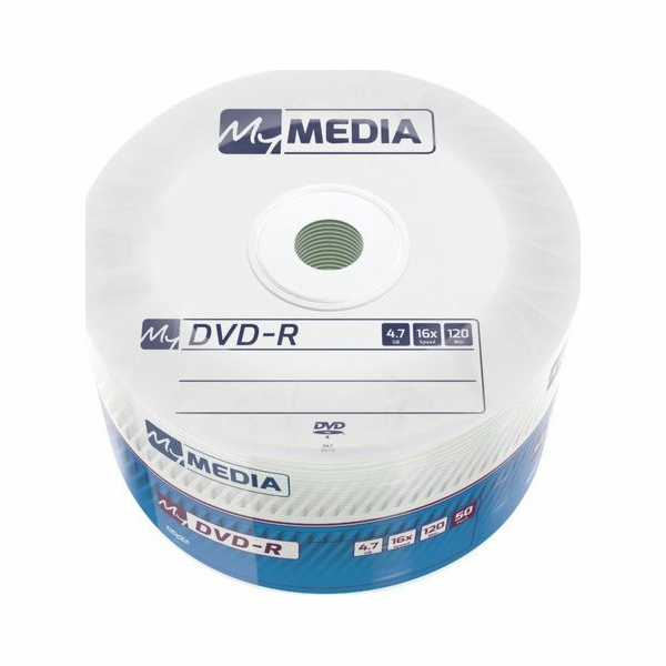 1x50 MyMedia DVD-R 4,7GB 16x Speed matt silver Wrap