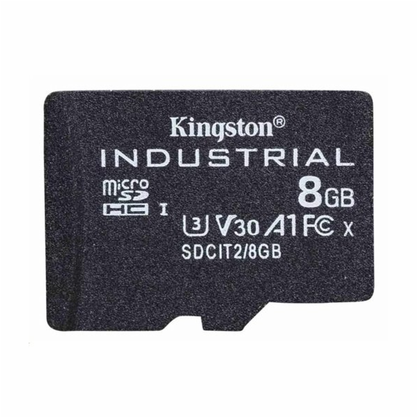 Kingston MicroSDHC karta 8GB Industrial C10 A1 pSLC Card ...
