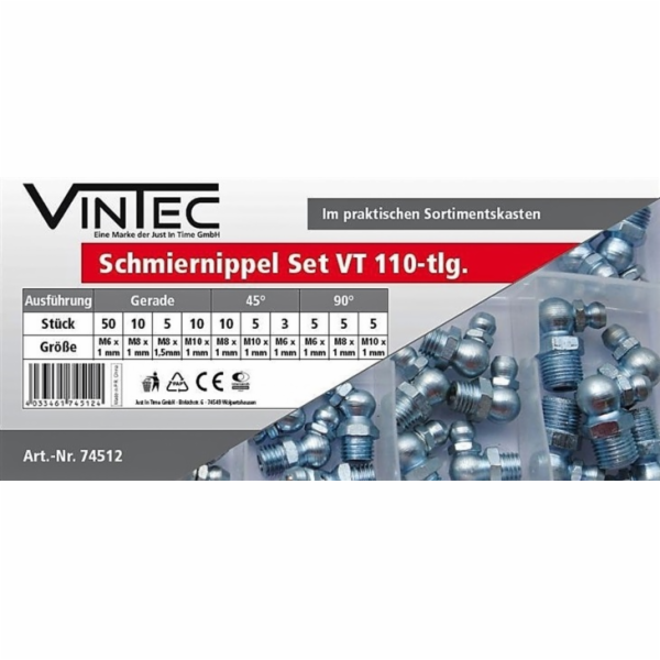 Güde Sada maznic VT, 110-dílná