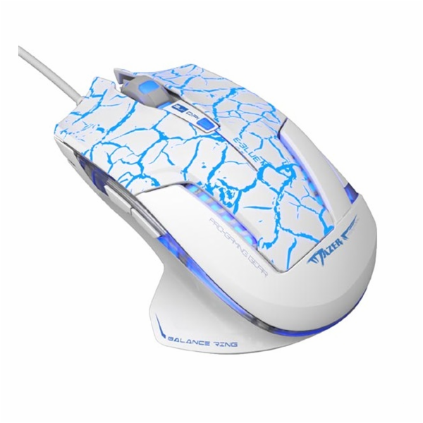 E-Blue Myš Mazer Pro,2500DPI,bílo-modrá