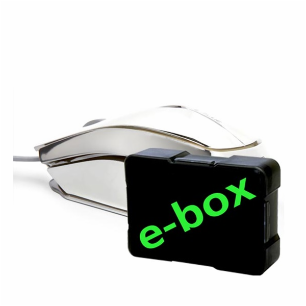 E-Blue Myš MOOD, stříbrná,e-box