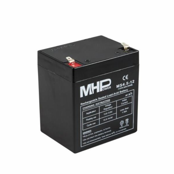 Baterie MHPower MS4.5-12 VRLA AGM 12V/4,5Ah 