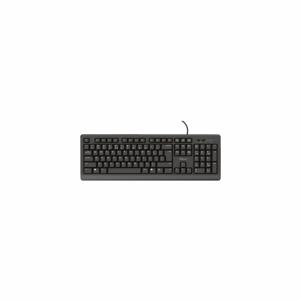 TRUST klávesnice PRIMO, membránová, USB, CZ/SK