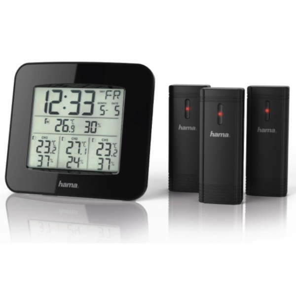 Hama 00186311 Weather station EWS-Trio Black