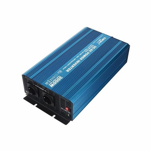 Měnič napětí Carspa P3000U-12 12V/230V+USB 3000W, čistá s...