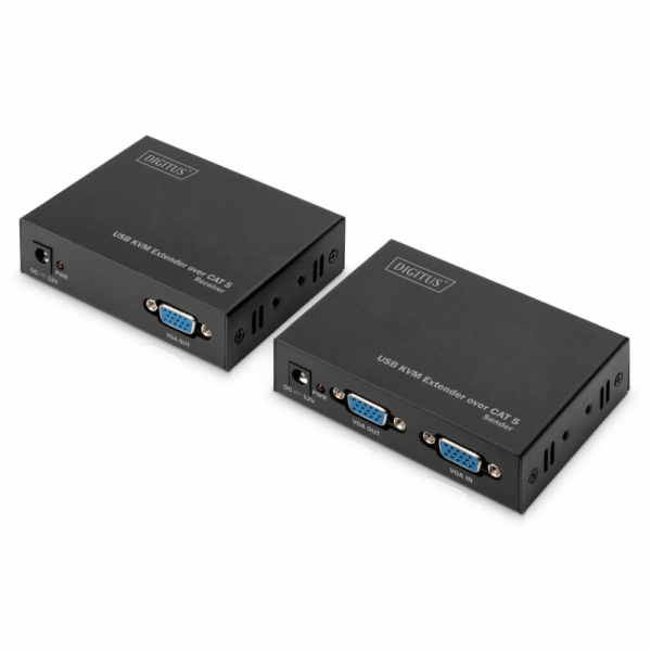 Digitus KVM Extender USB, 1 místní + 1 vzdálený uživatel ...