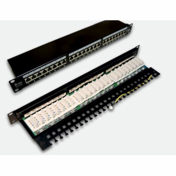 Alantec PK006 Patch panel STP cat.5e 24 portů LSA 1U 19"