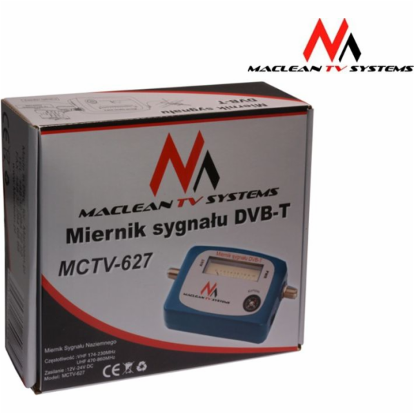 Maclean DVB-T měřič signálu MCTV-627 Pro nastavování DVB-...