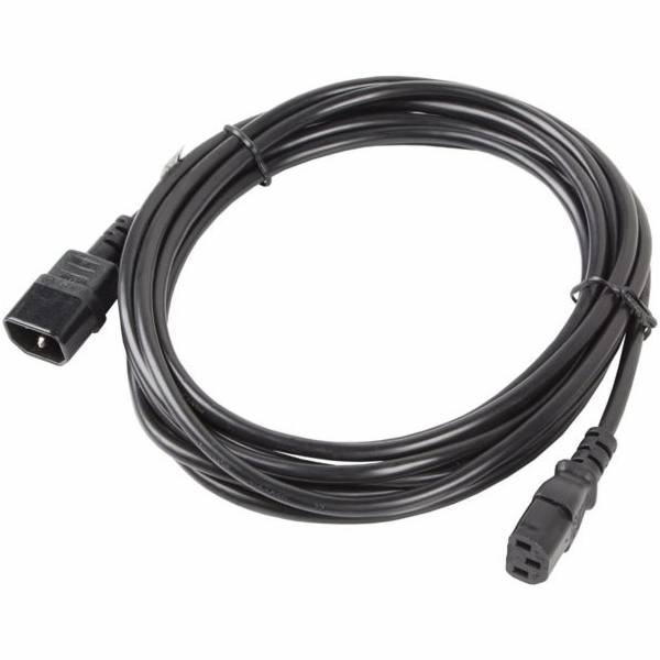 Lanberg IEC 320 C13 - C14, 5m černý kabel