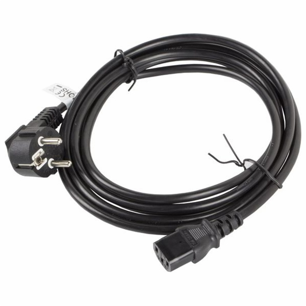 Lanberg CEE 7/7 - IEC 320 C13 napájecí kabel, 3m, černý (...