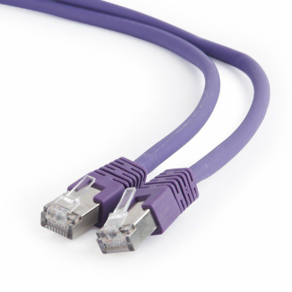 Gembird RJ-45/RJ-45, kat.6A, S/FTP, fialová, 3m (PP6A-LSZ...