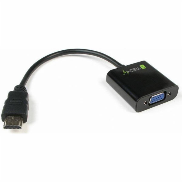 AV adaptér Techly HDMI - D-Sub (VGA) + Jack 3,5 mm černý ...