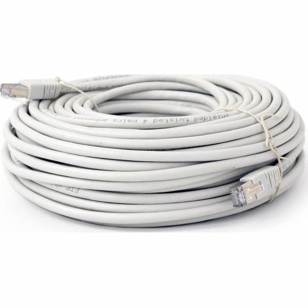 Gembird propojovací kabel RJ45, kat. 6, FTP, 30m, šedý