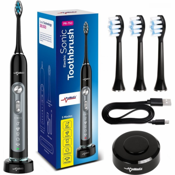 Elektrický sonický zubní kartáček ProMedix PR-750 B