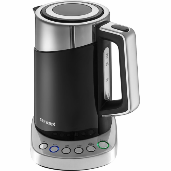Rychlovarná konvice Concept RK3171 1,7 L 2200 W Černá met...