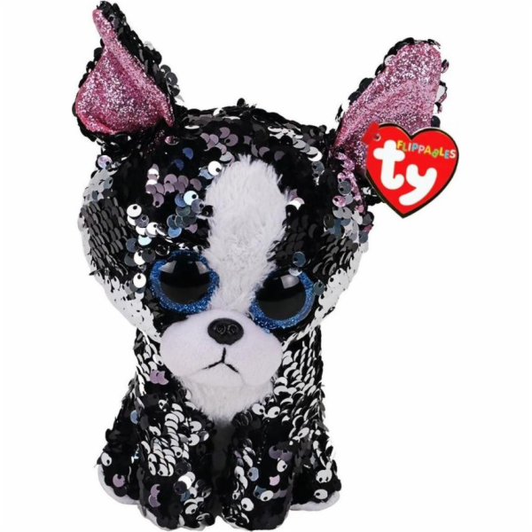 Maskotka TY Boos Flippables 24 cm Portia, cekinowy terrier